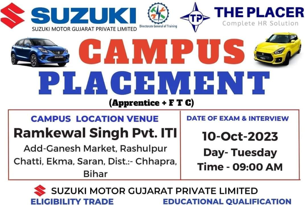 ITI Campus Suzuki Motor 2022 ‣ Anil Sir ITI